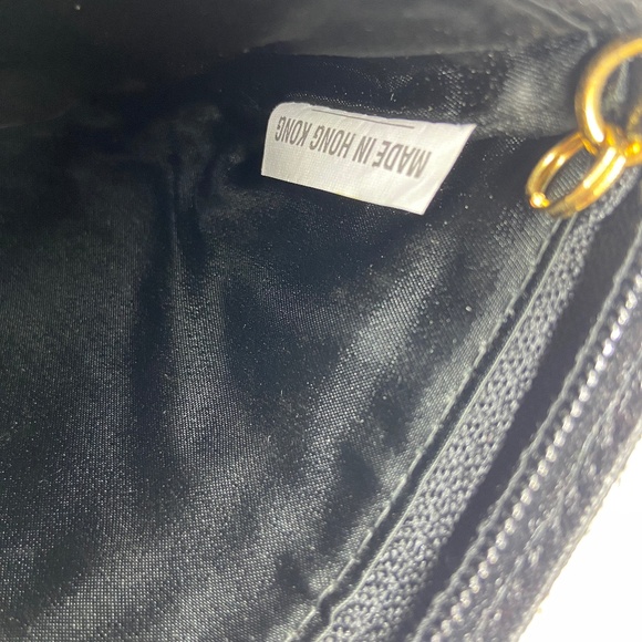 Carla Marchi Black Metal Mesh Evening Clutch / Handbag Purse w/ Zipper (lined) - Picture 9 of 11